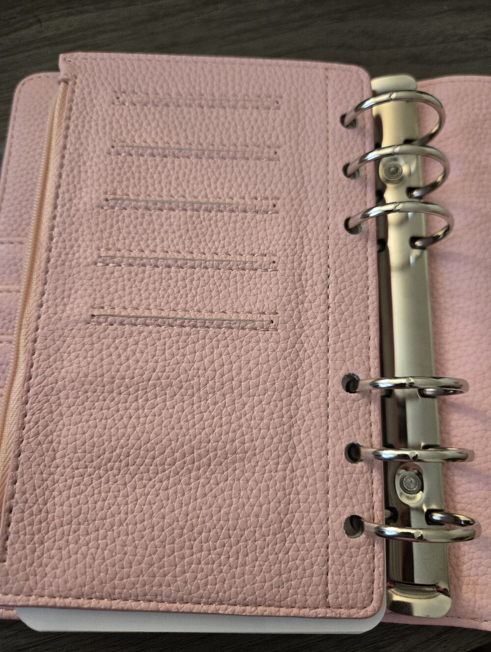 A6 Quilted Pink Women's Organizer - Picture 7 of 7